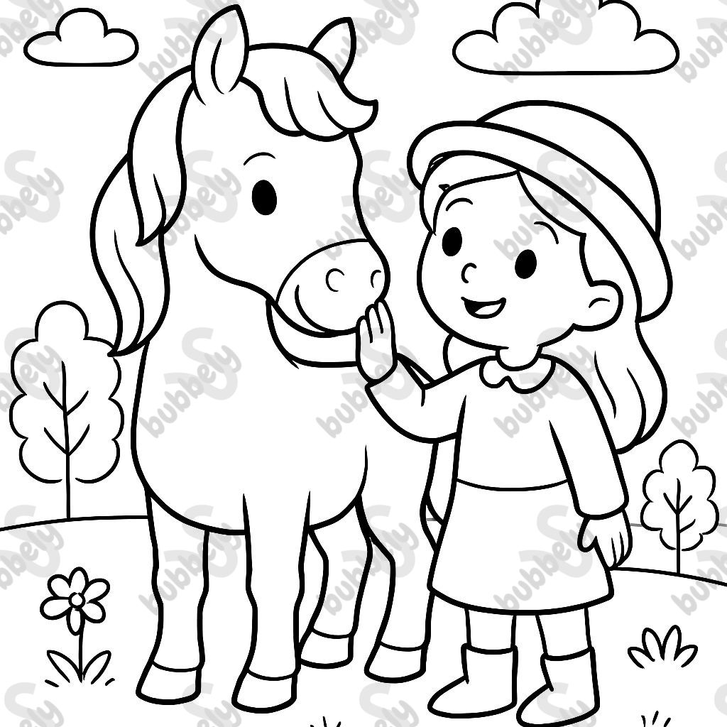 A horse and a woman petting its nose