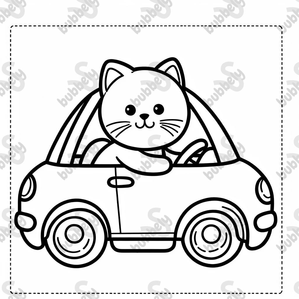 Un chat dans une voiture