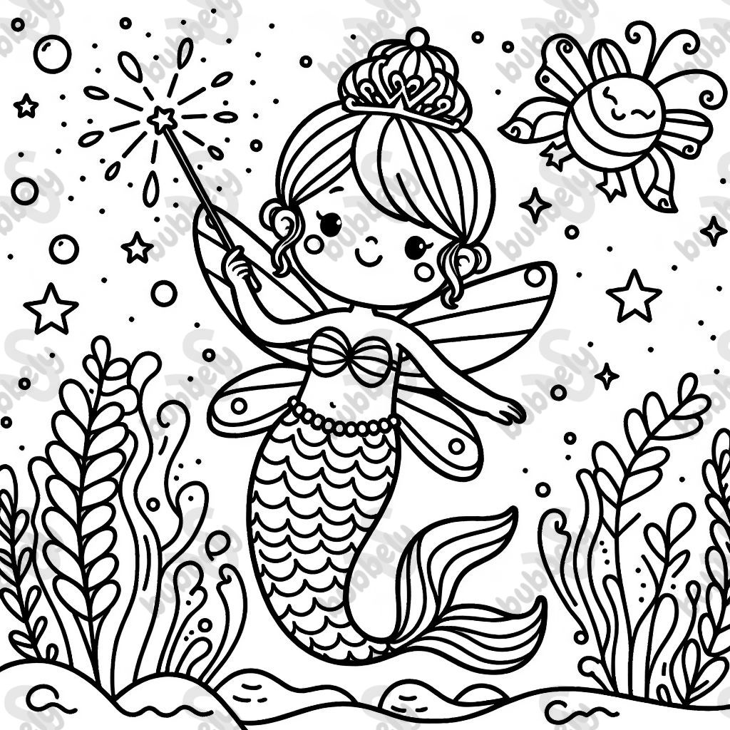 Une sirène en tant que fée Une sirène en tant que fée