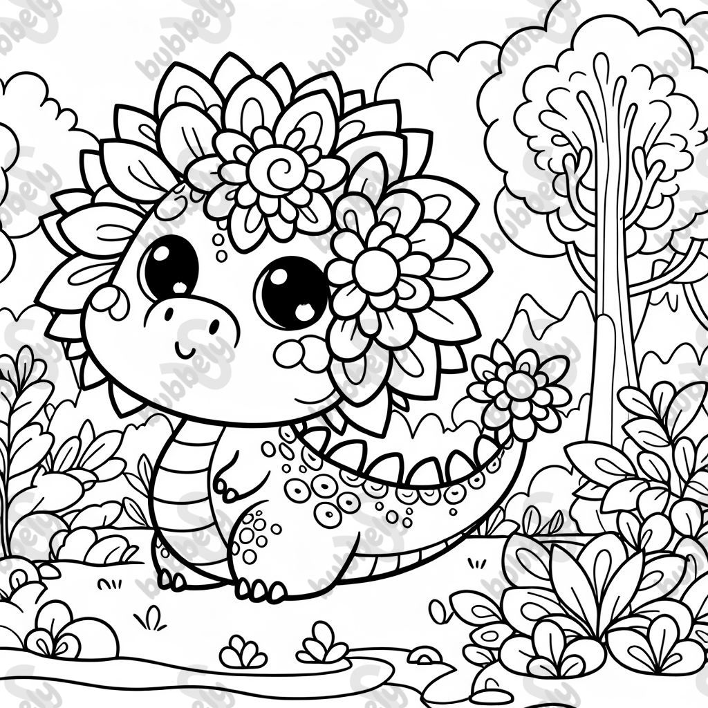 a flower dragon