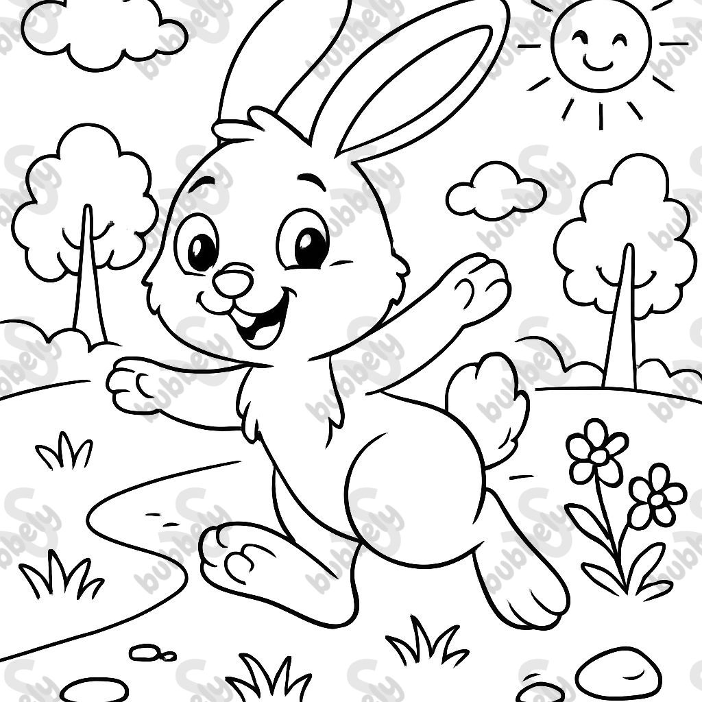 hopping hare named Ella