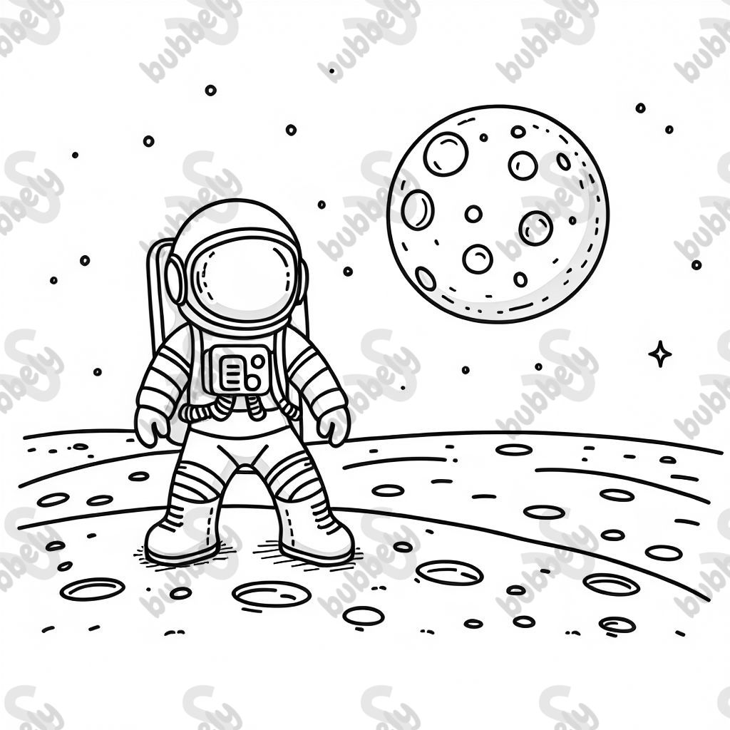 an astronauth on the moon