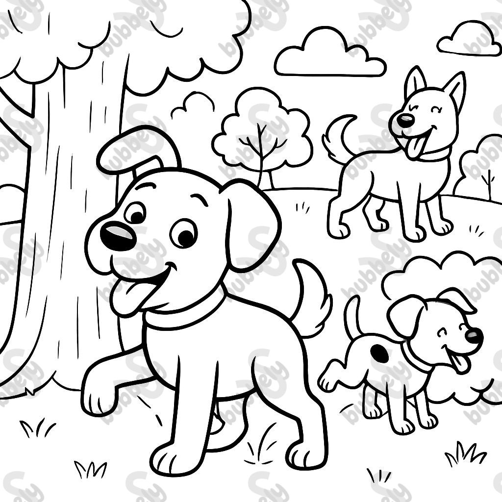 chiens en train de faire pipi