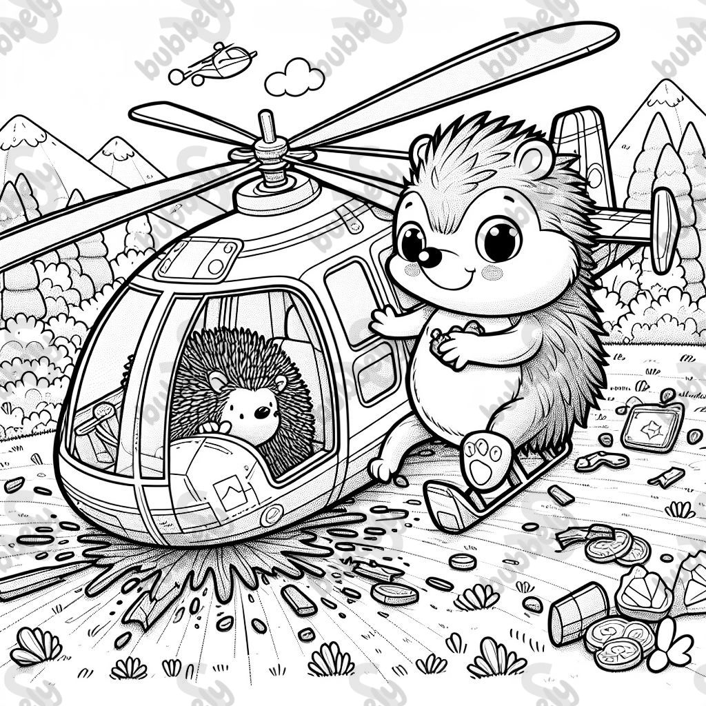 Hedgehog helicopter crash