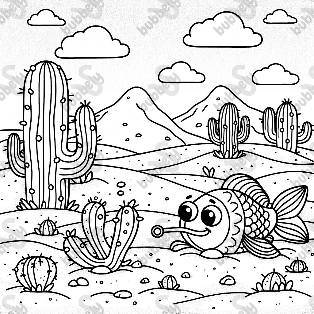 A fish in the desert