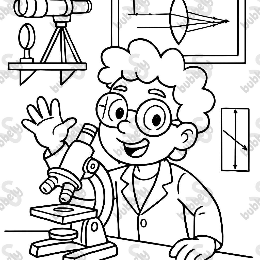 Un scientifique dans un laboratoire d'optique Un scientifique dans un laboratoire d'optique