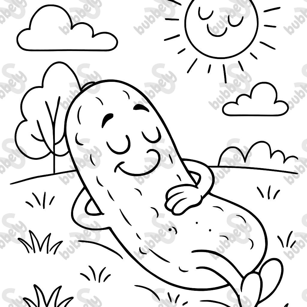 un cornichon en train de faire une sieste un cornichon en train de faire une sieste