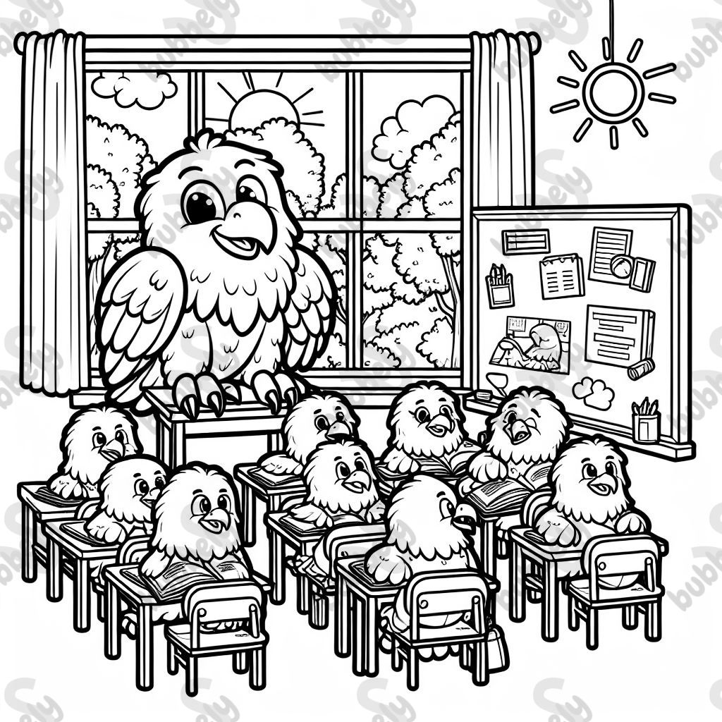 a class of eagles learning