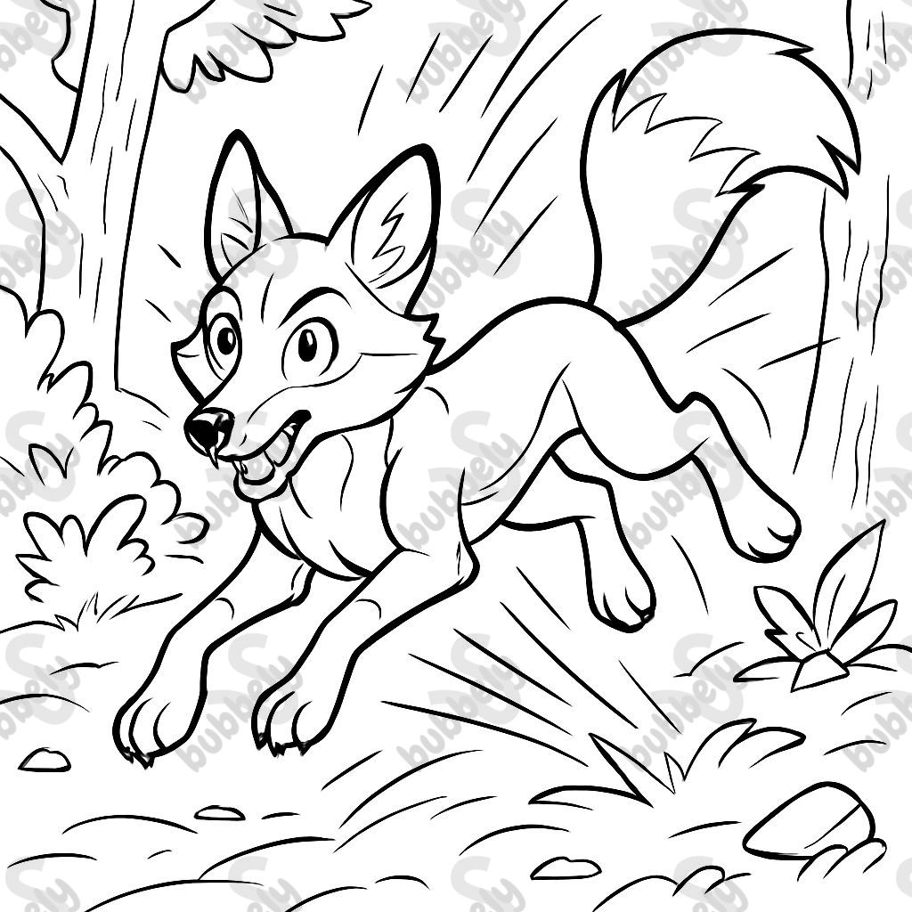 An anatomically correct fox