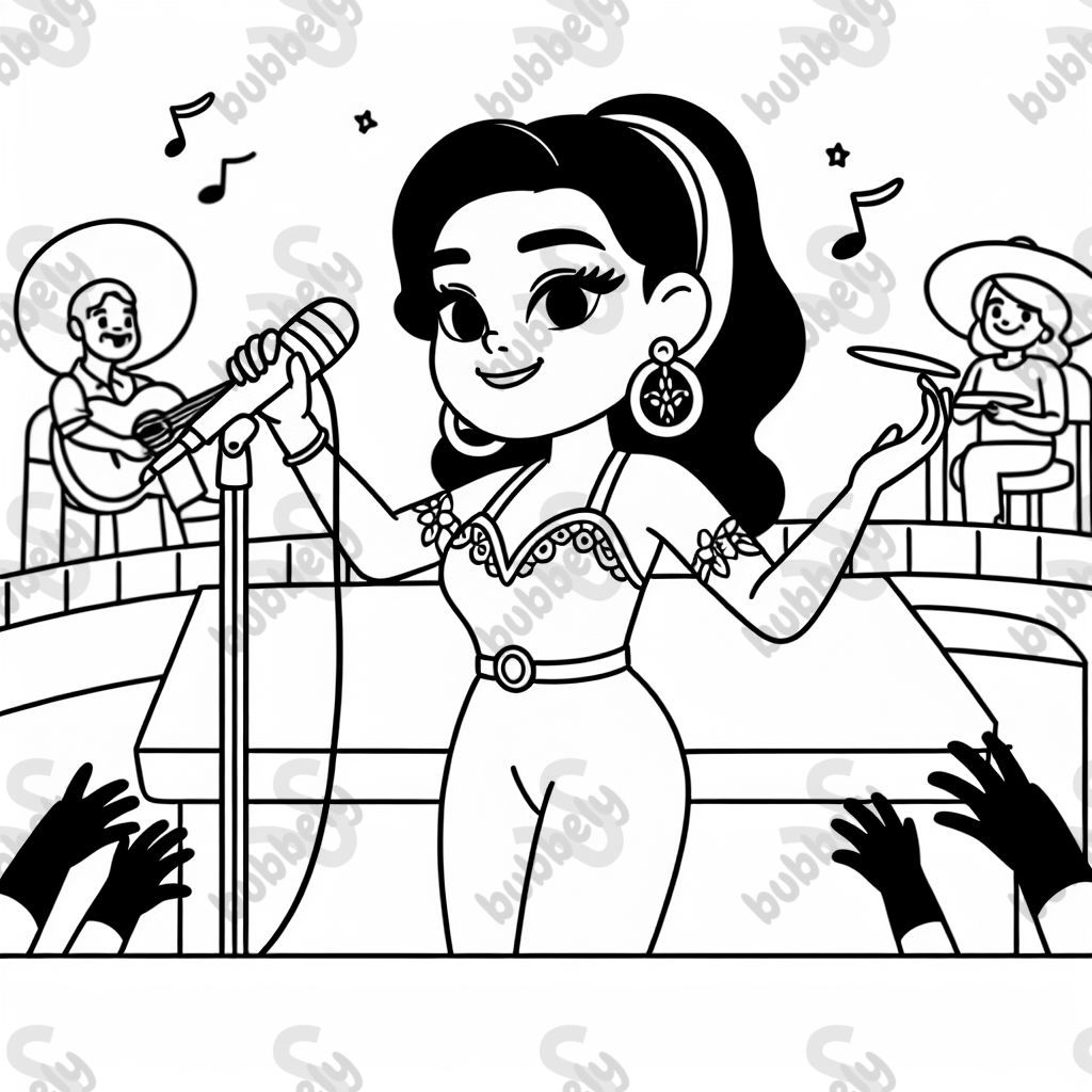 A singer at a concert