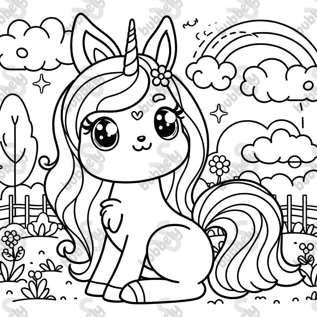 a unicorn named Enna on it