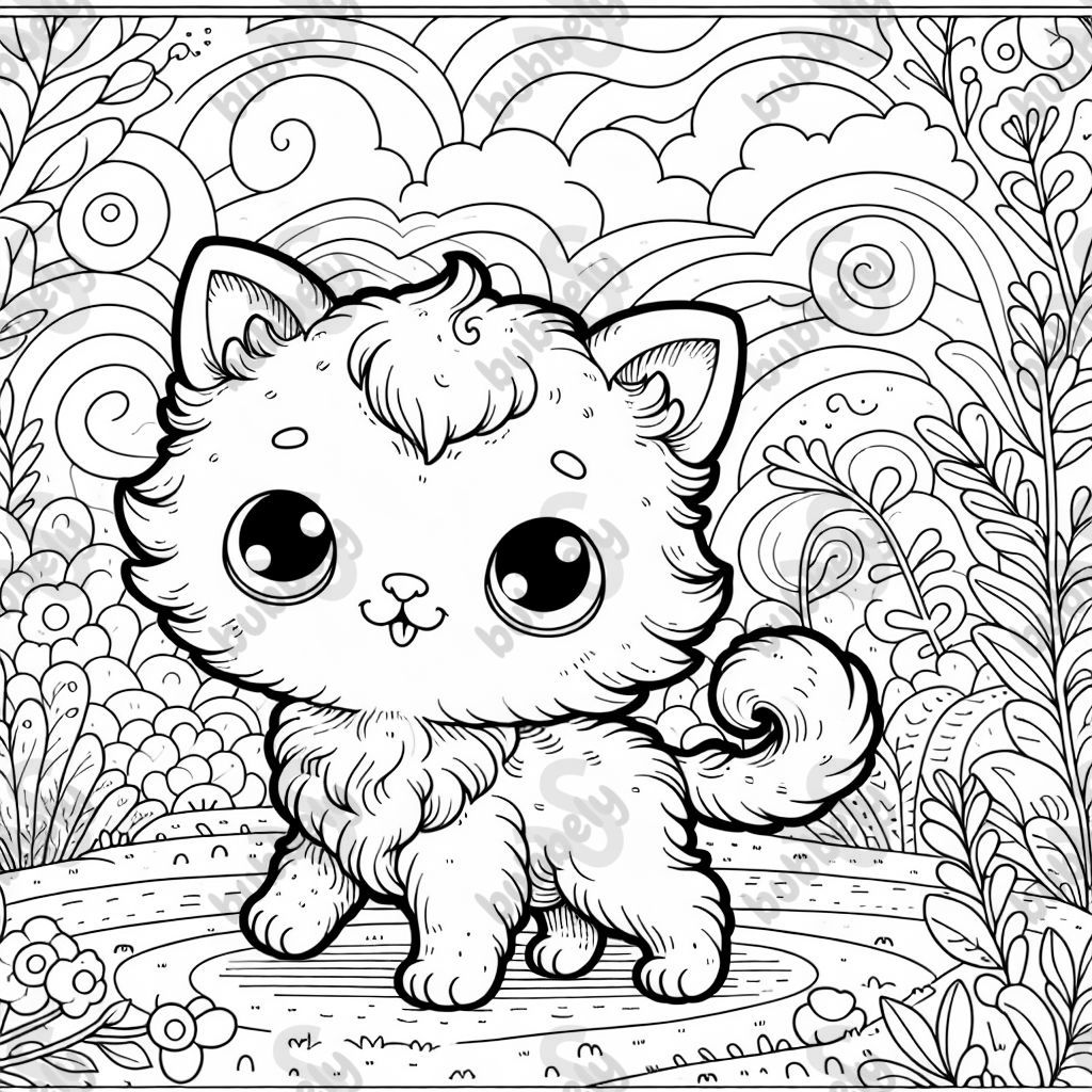 A cuddly little kitten