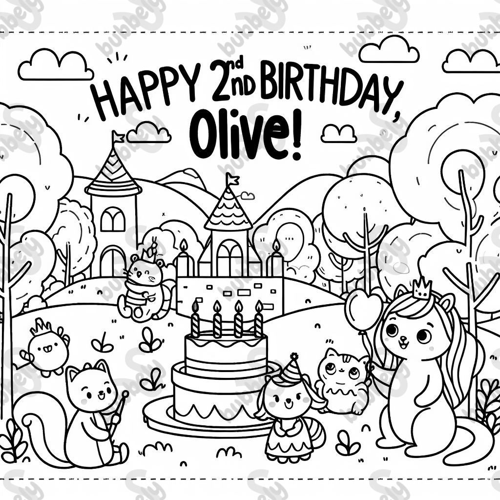 Joyeux 2ème anniversaire, Olive! Joyeux 2ème anniversaire, Olive!