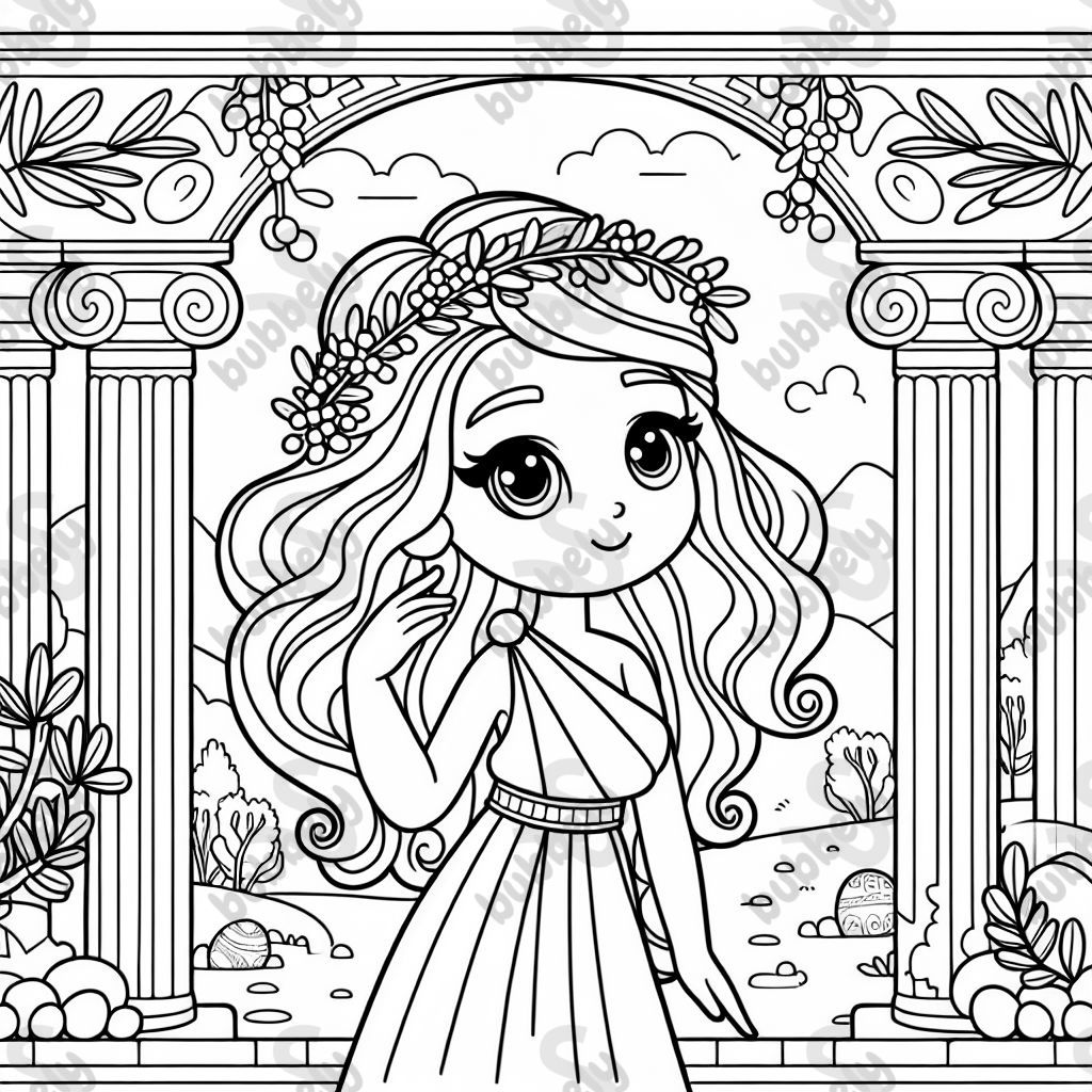 Eine schöne frau aus griechenland