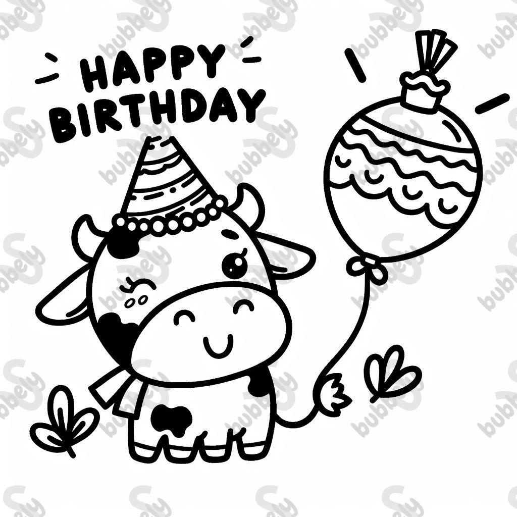 Happy birthday mit kuh 