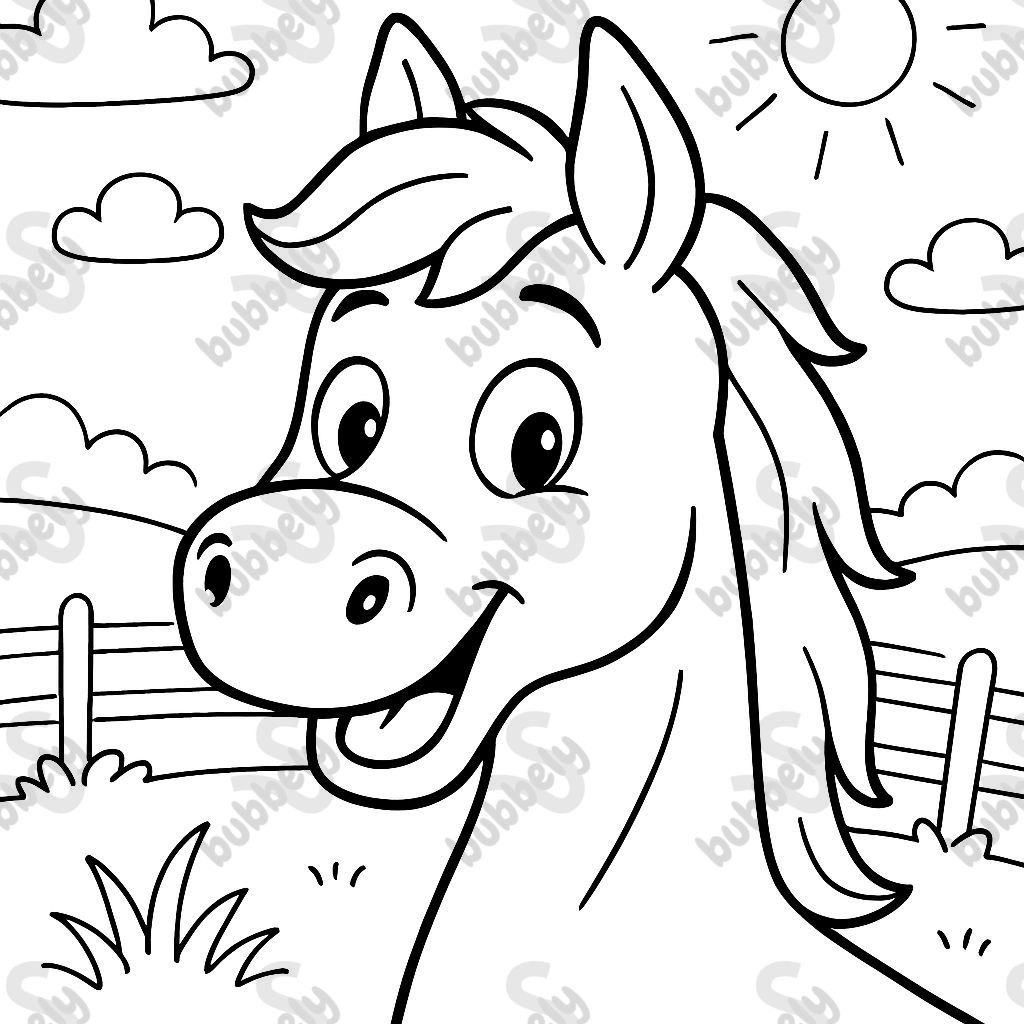 Visage simple d'un cheval d'avant e Visage simple d'un cheval d'avant e