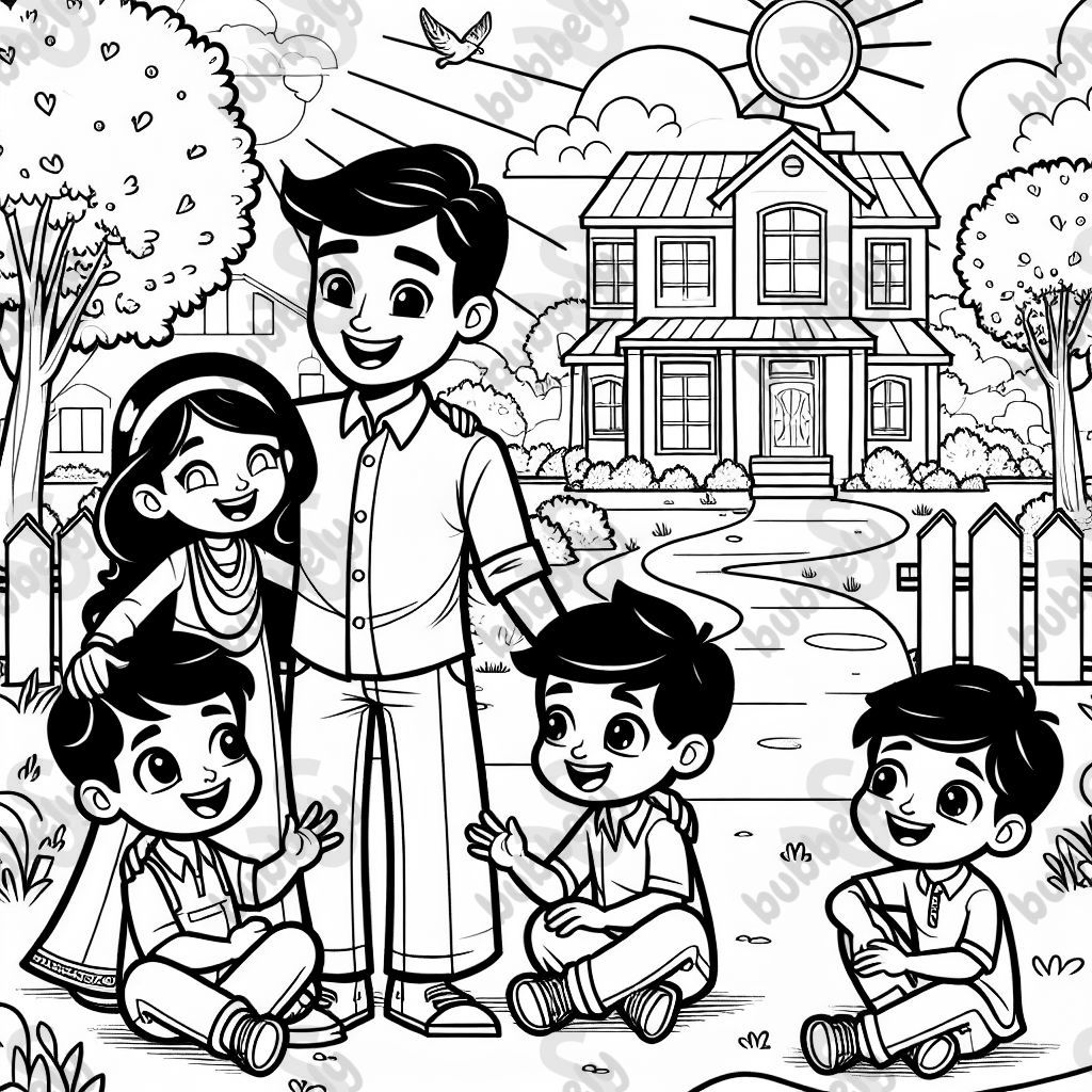 Family with two small boys Family with two small boys