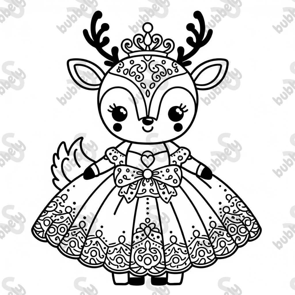 Rudolph wearing Elsa dress