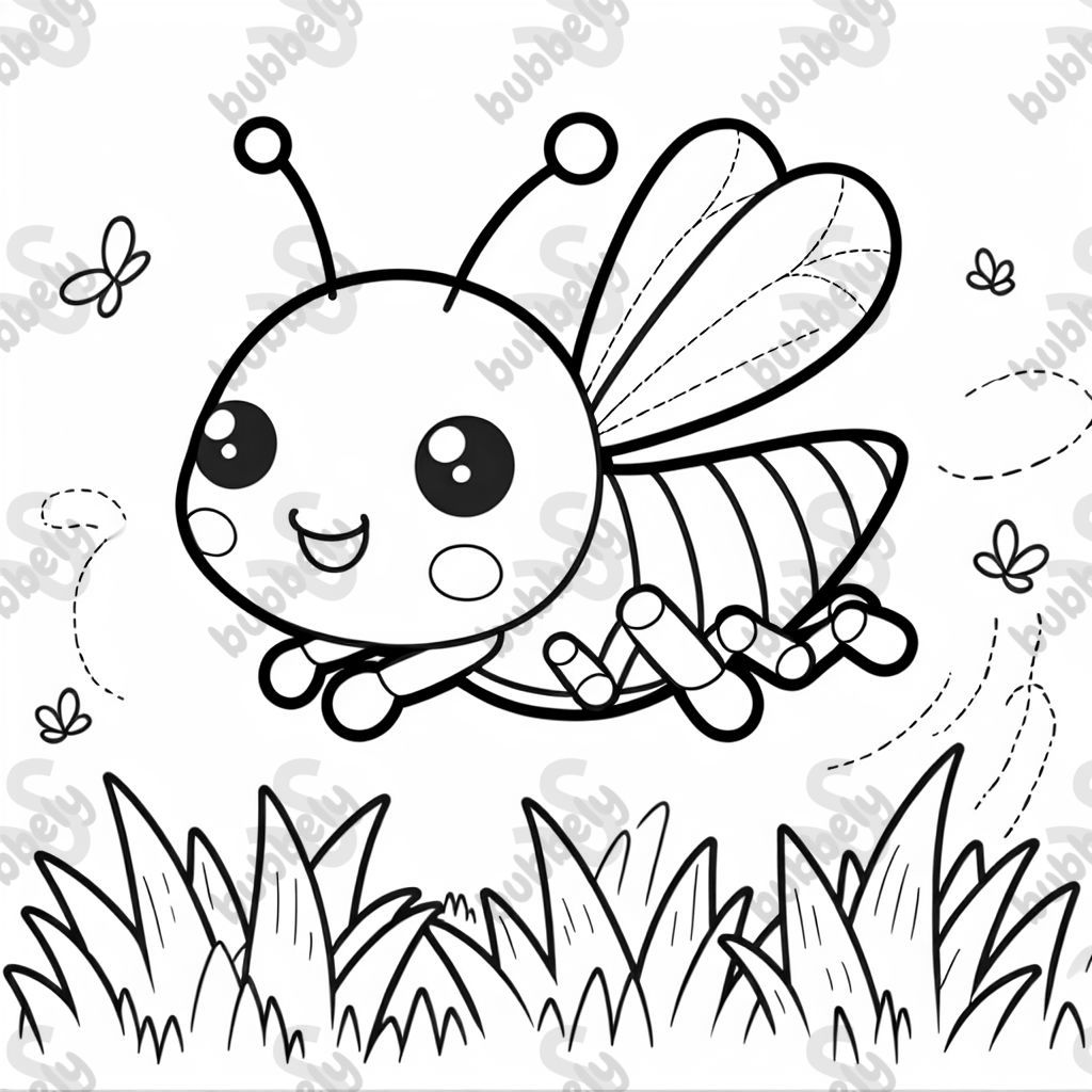 a cute grasshopper hopping over grass