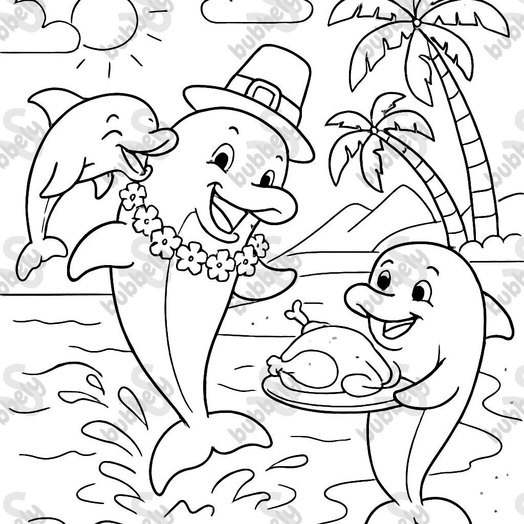 Dolphins visiting Hawaii for thanksgiving