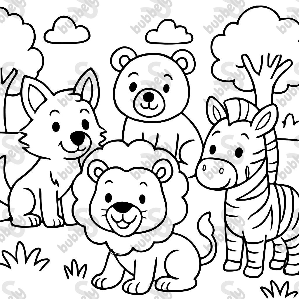 Paquet sauvage mignon