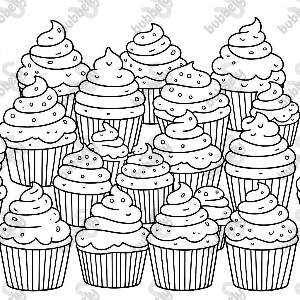 multiple cupcakes with frosting