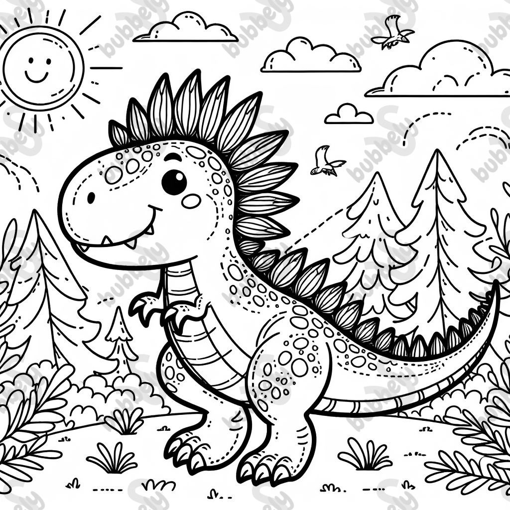 Scharfer t-rex mit stacheln und federn