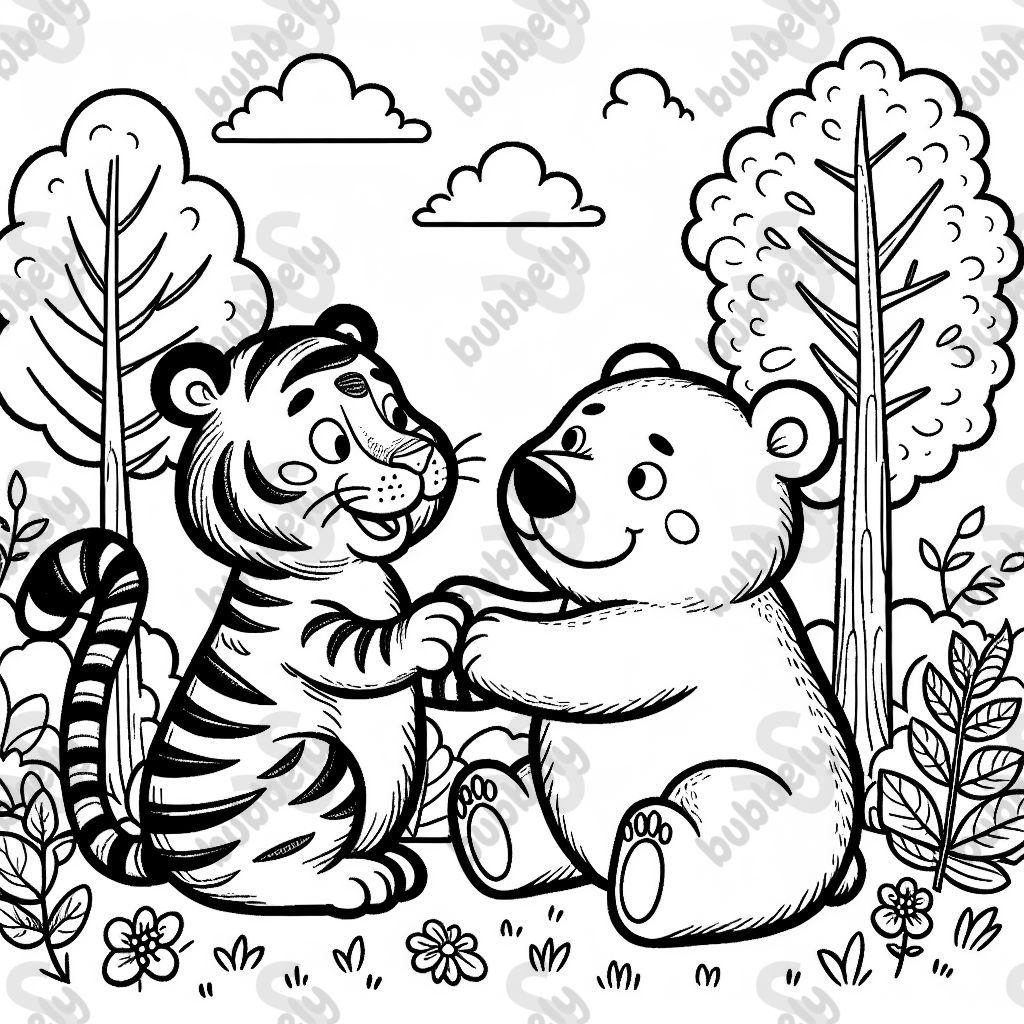 Tiger and bear