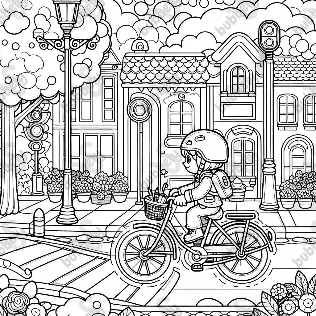 a traffic-safe bicycle