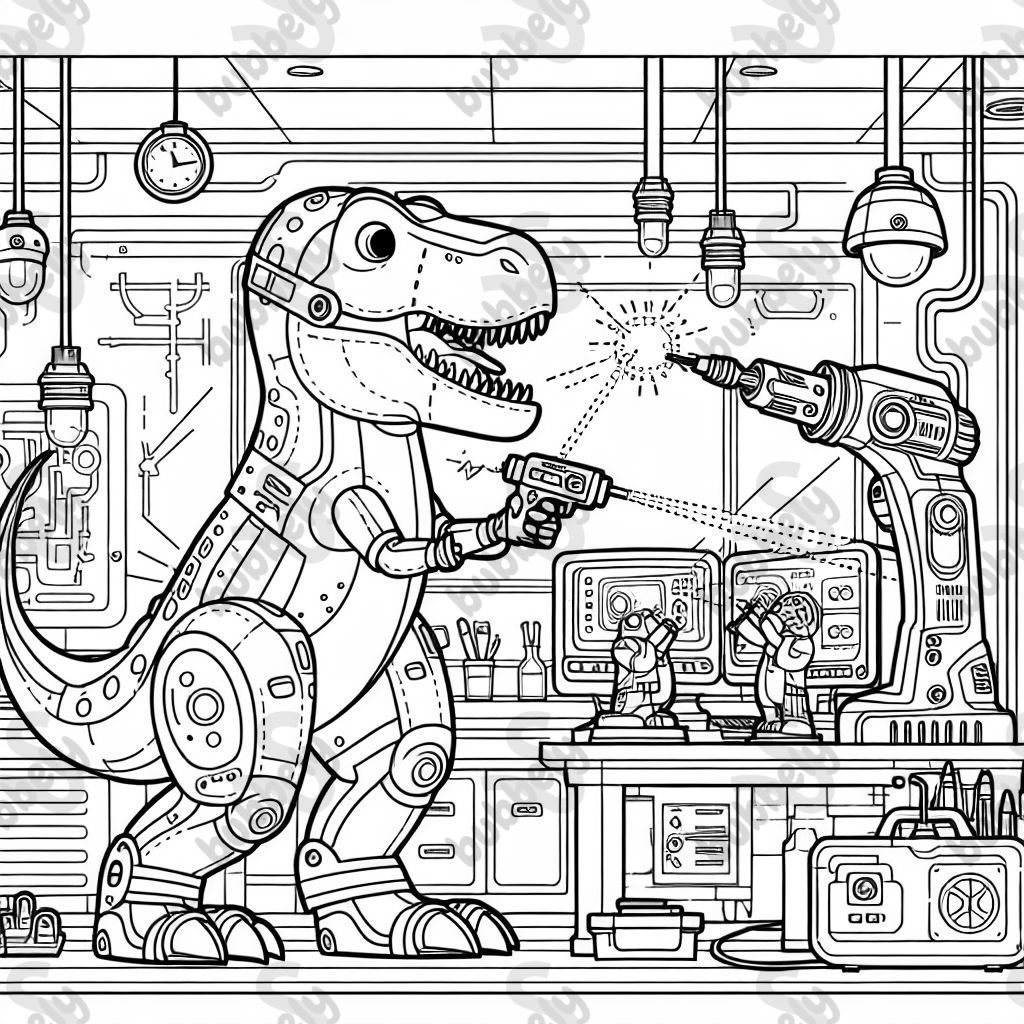 Netter T-Rex im Laser Labor 