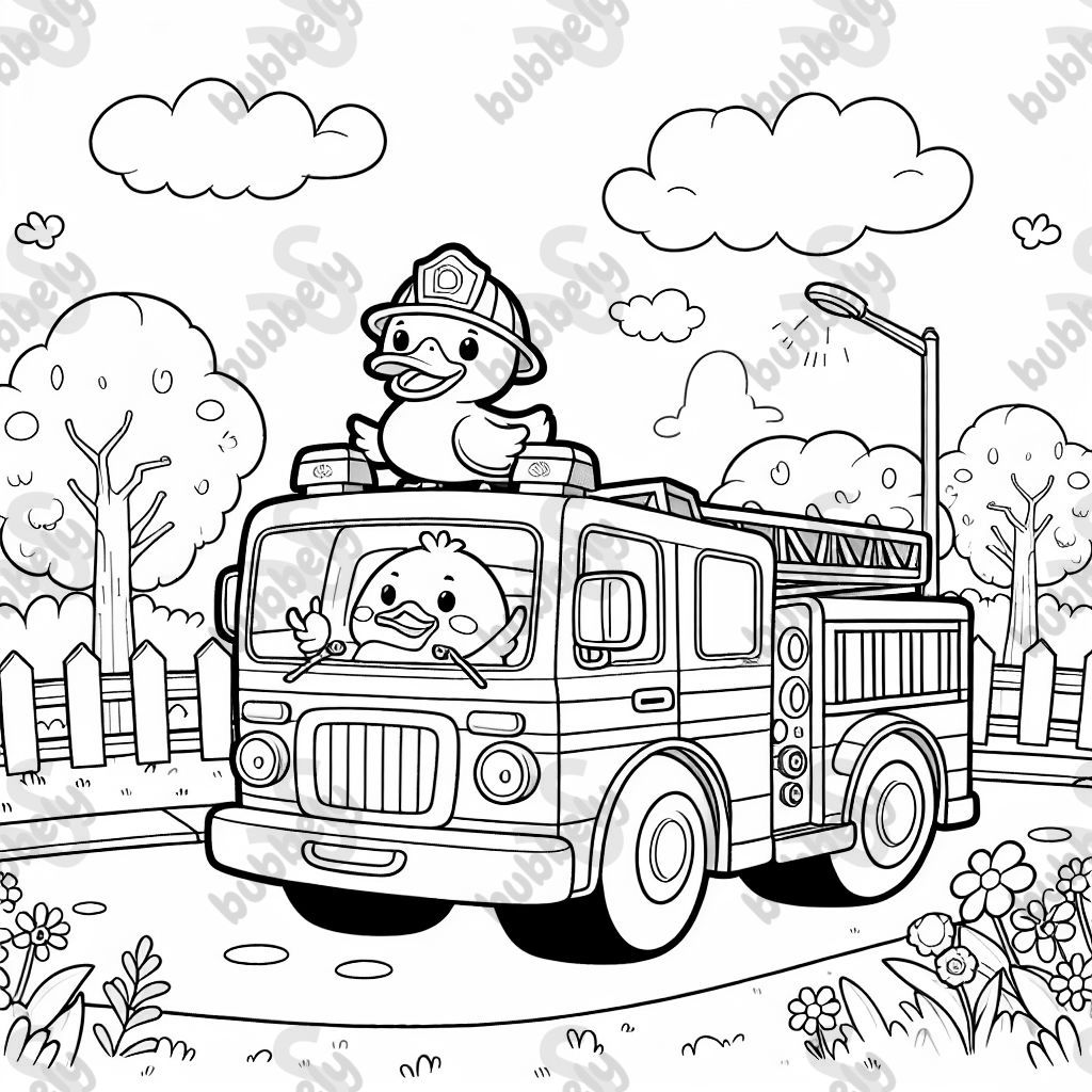 Duck firetruck
