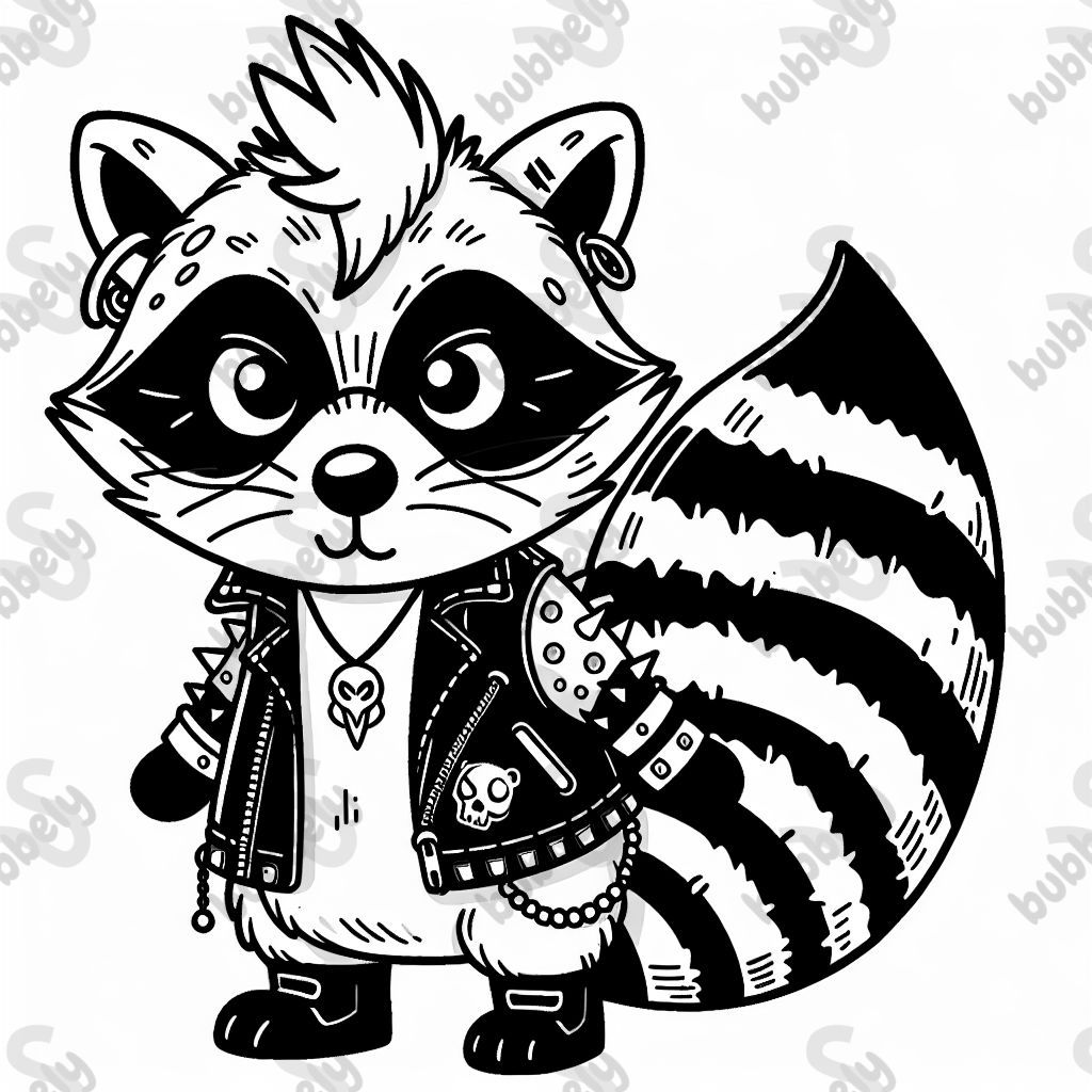 punk raccoon