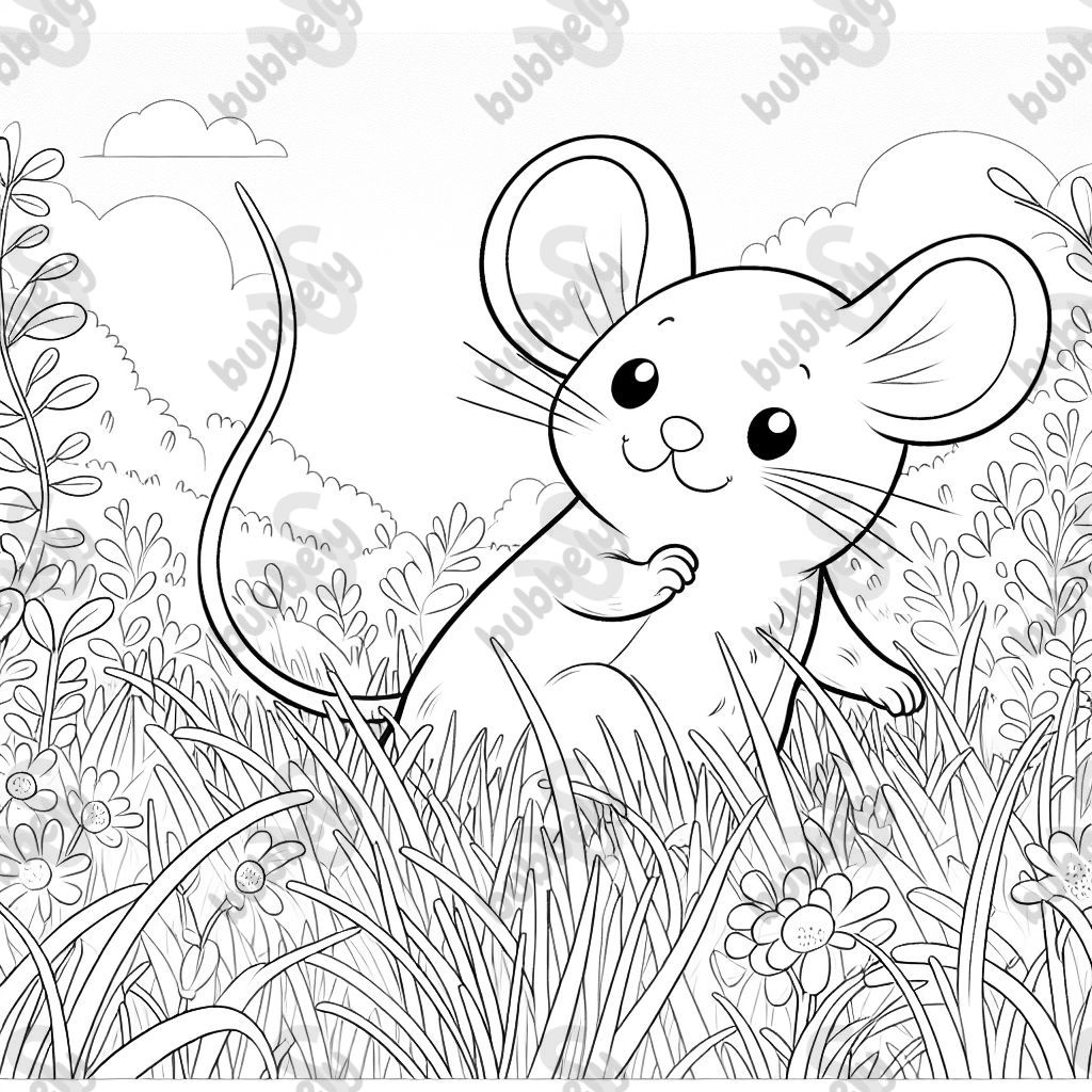 Mouse in the grass