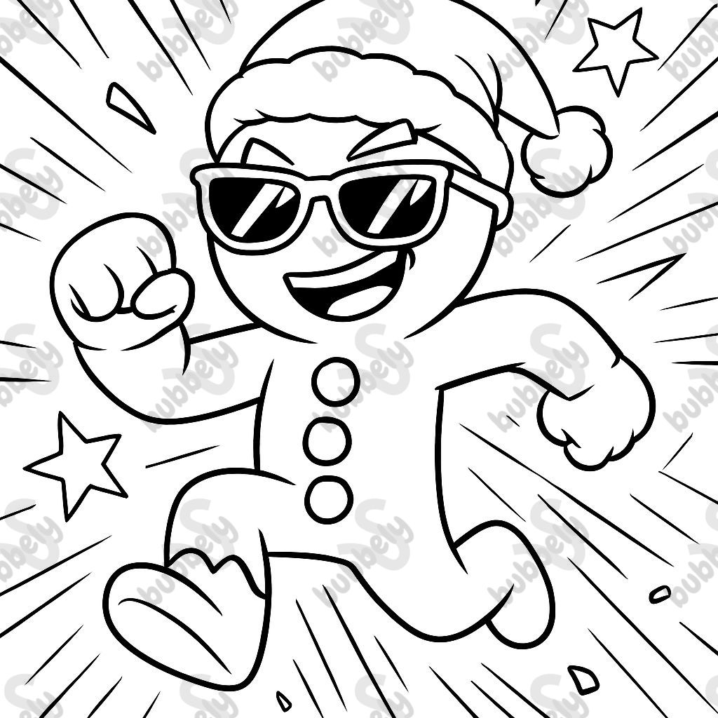 a cool gingerbread man