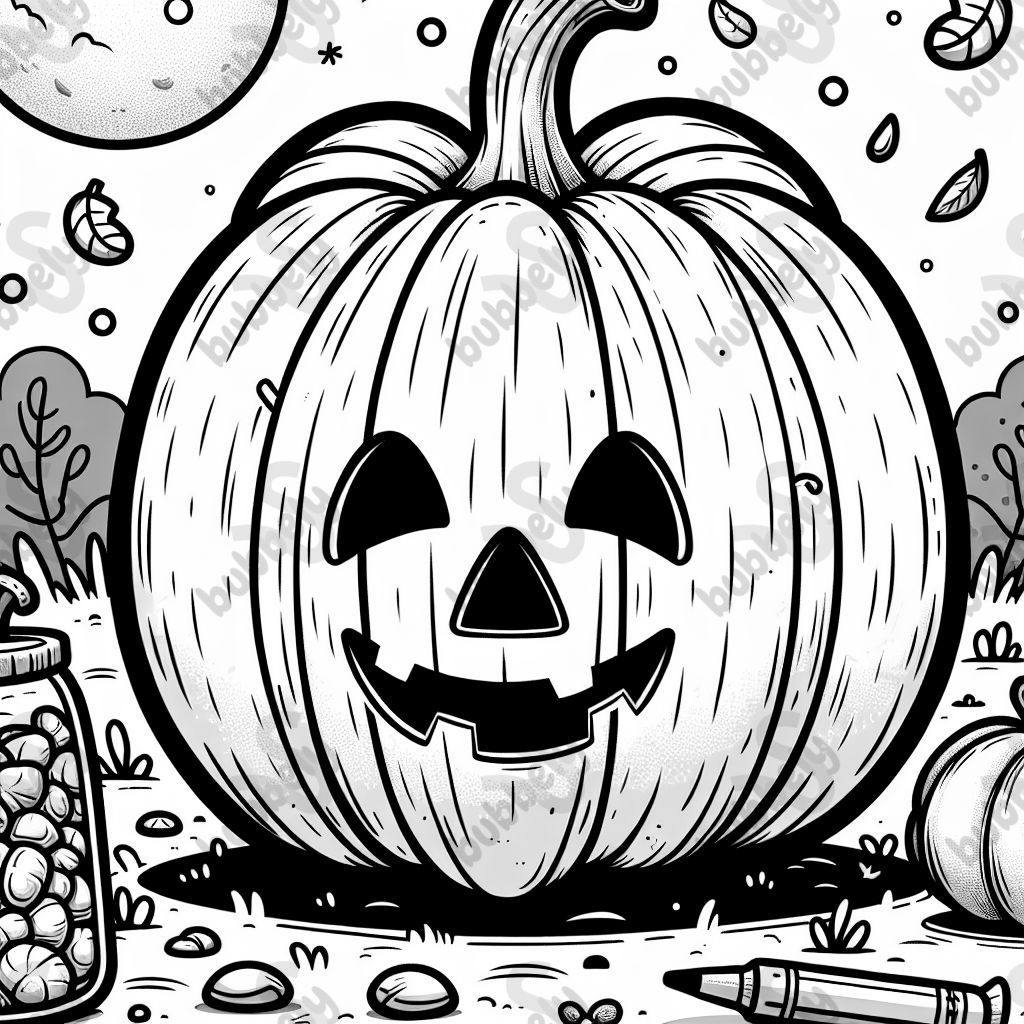 Kürbis mit struktur ohne gesicht mit schattierungen