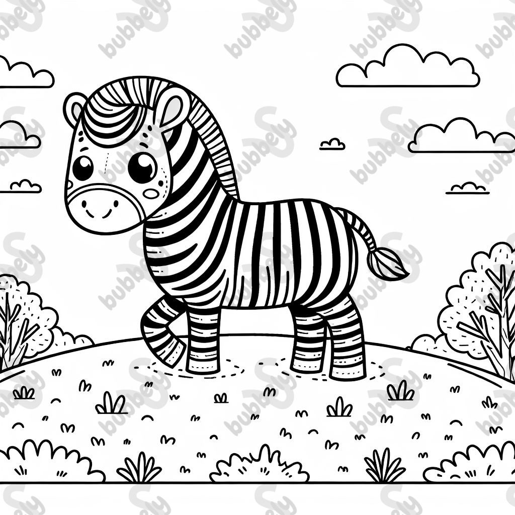 A zebra with no stripes