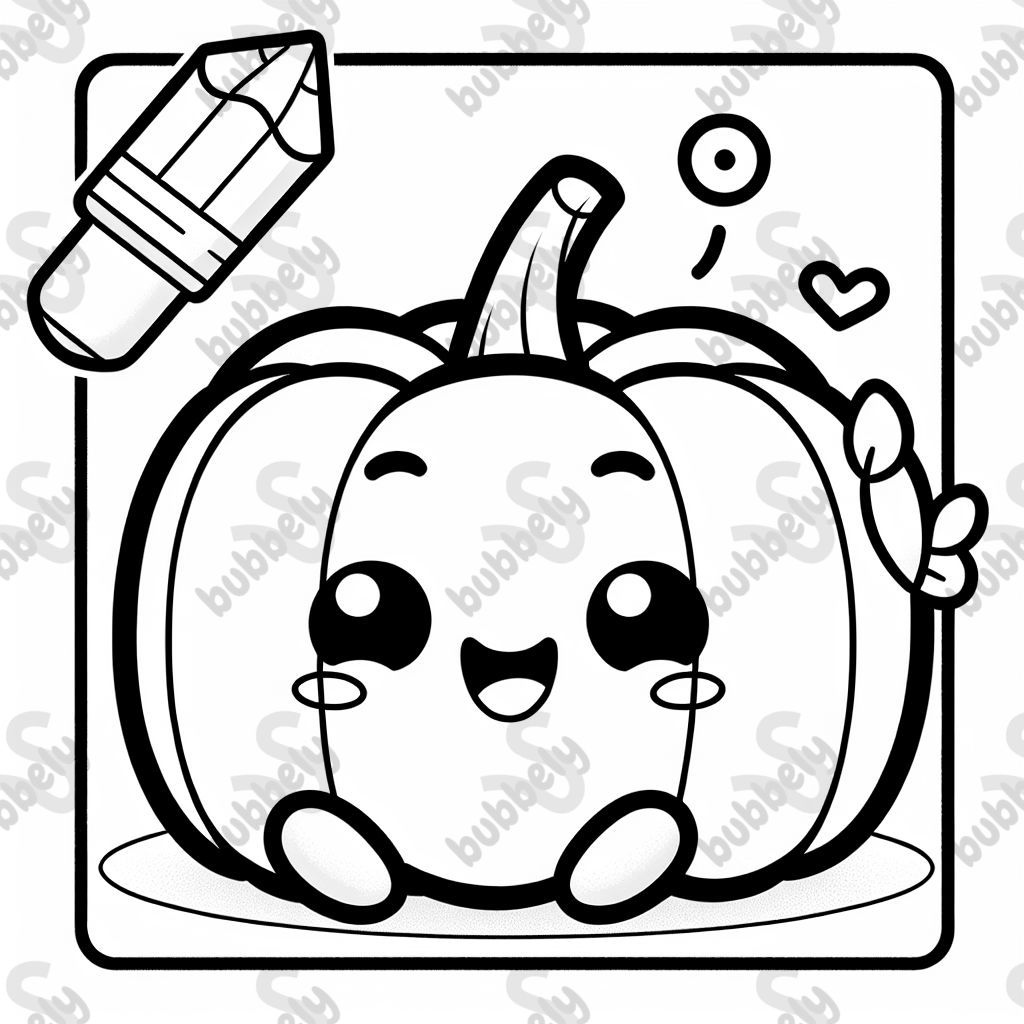 Happy cute pumpkin