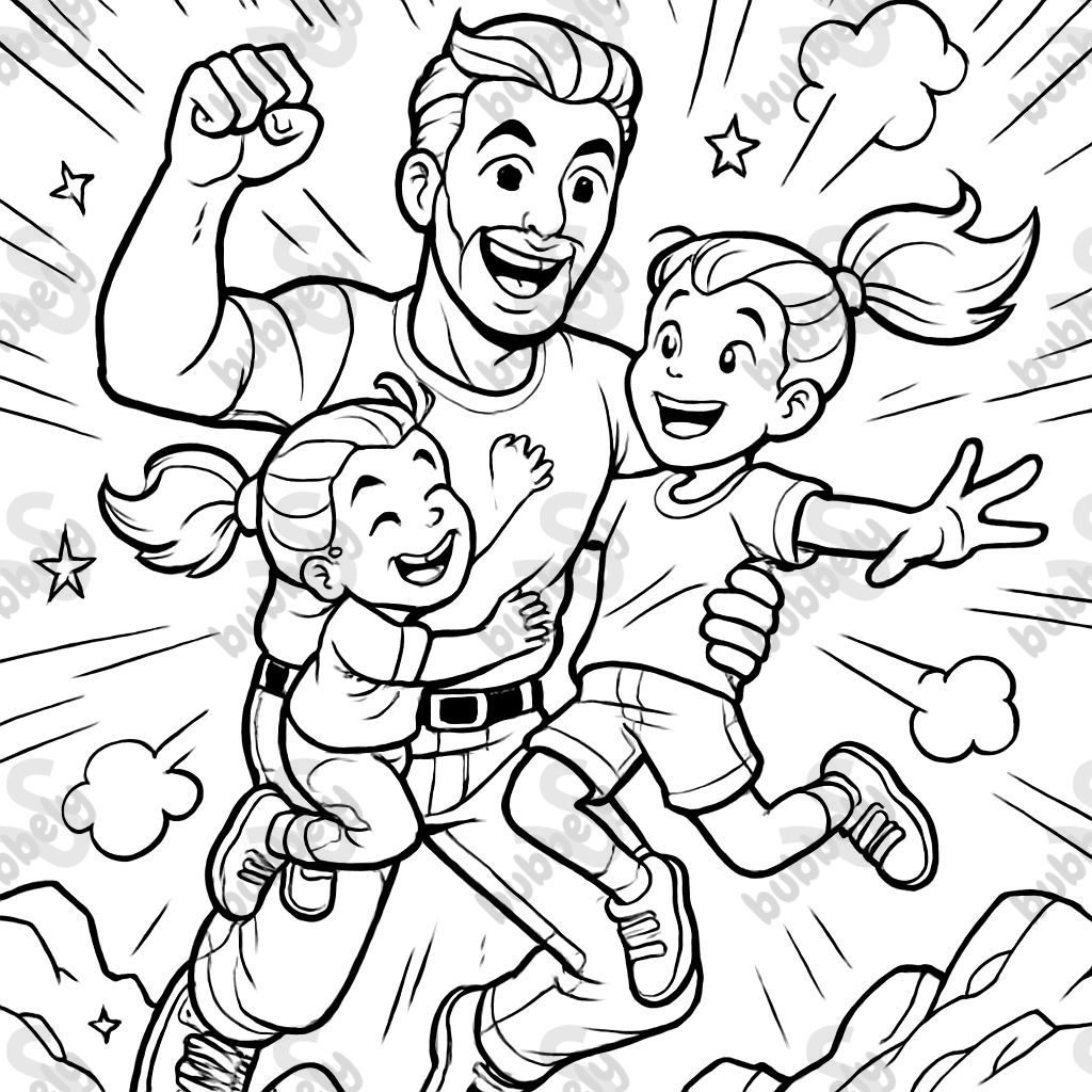 A father with his 2 daughters A father with his 2 daughters