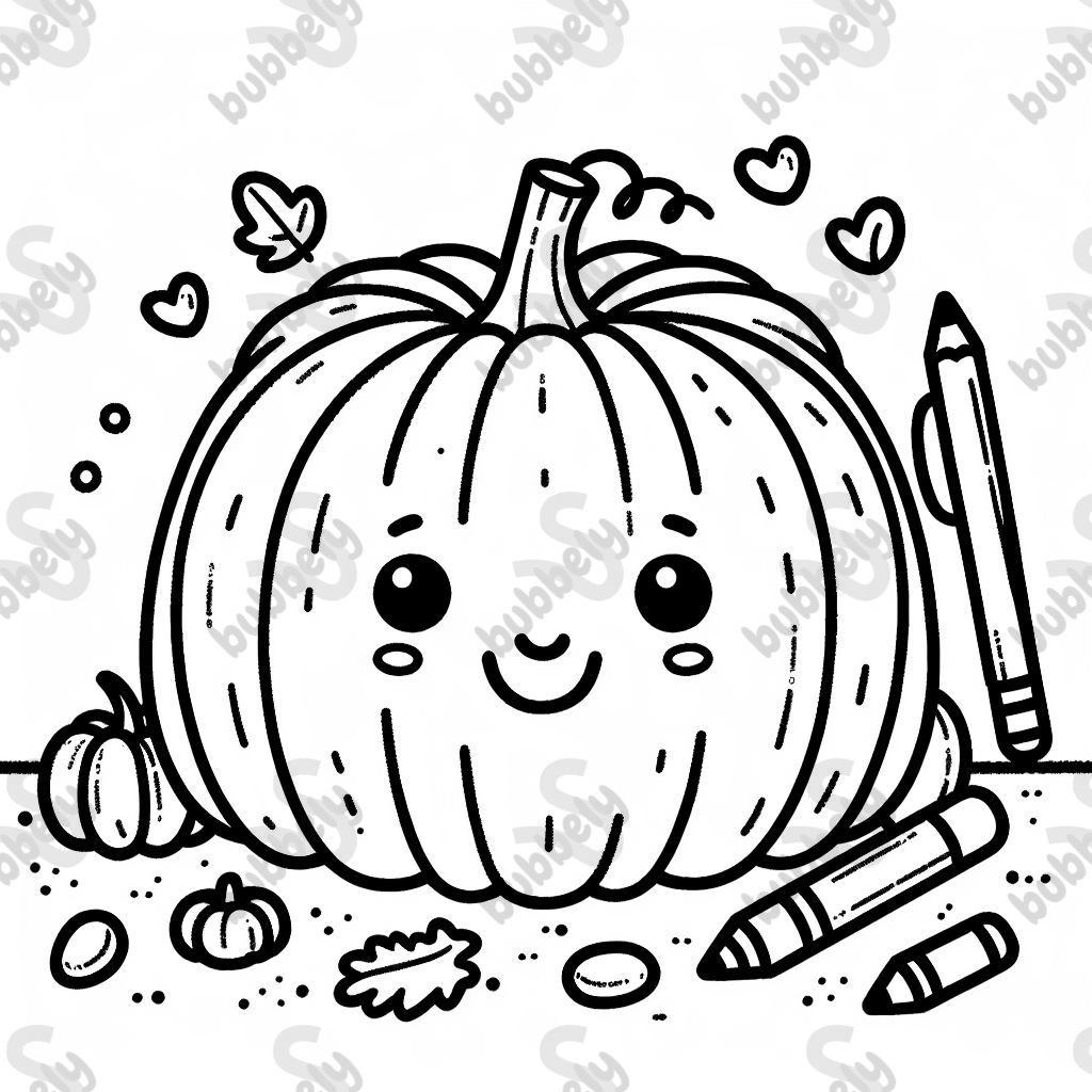 Kürbis mit struktur, fröhliches gesicht 