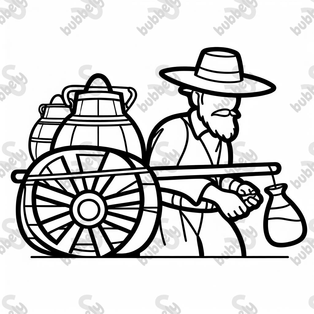 a water carrier from the colonial era of the Viceroyalty of the Río de la Plata