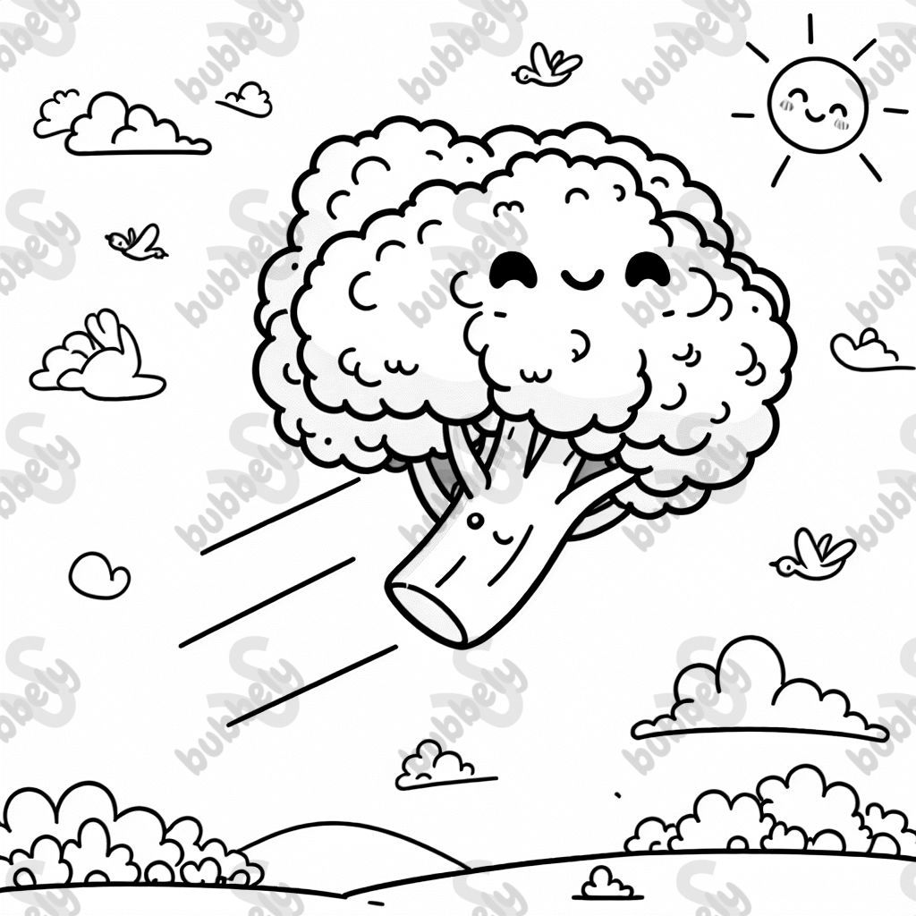 flying broccoli