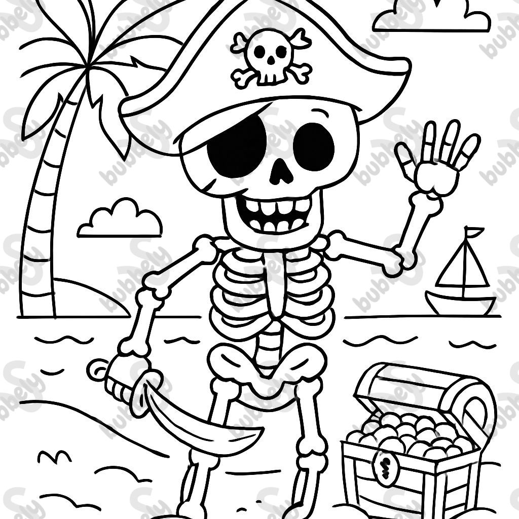 Squelette de pirate Squelette de pirate