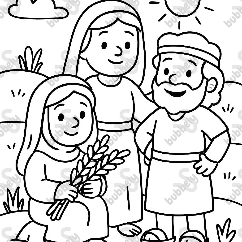 Ruth Naomi Boaz for a toddler