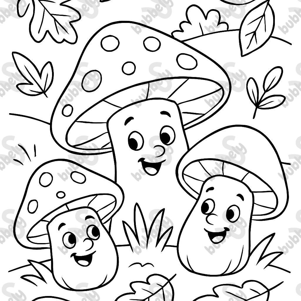 Champignons d'automne simples Champignons d'automne simples