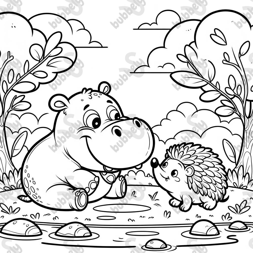 Hippo and hedgehog 