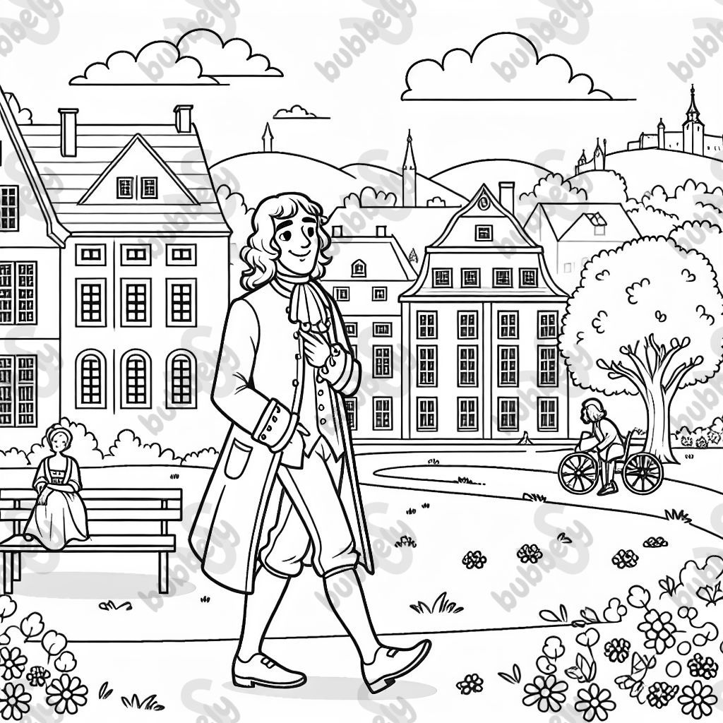 Johann Wolfgang von Gotha spaziert durch das sommerliche Weimar