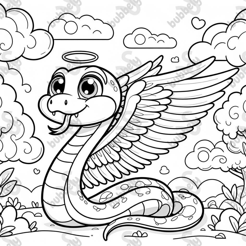 a snake with wings