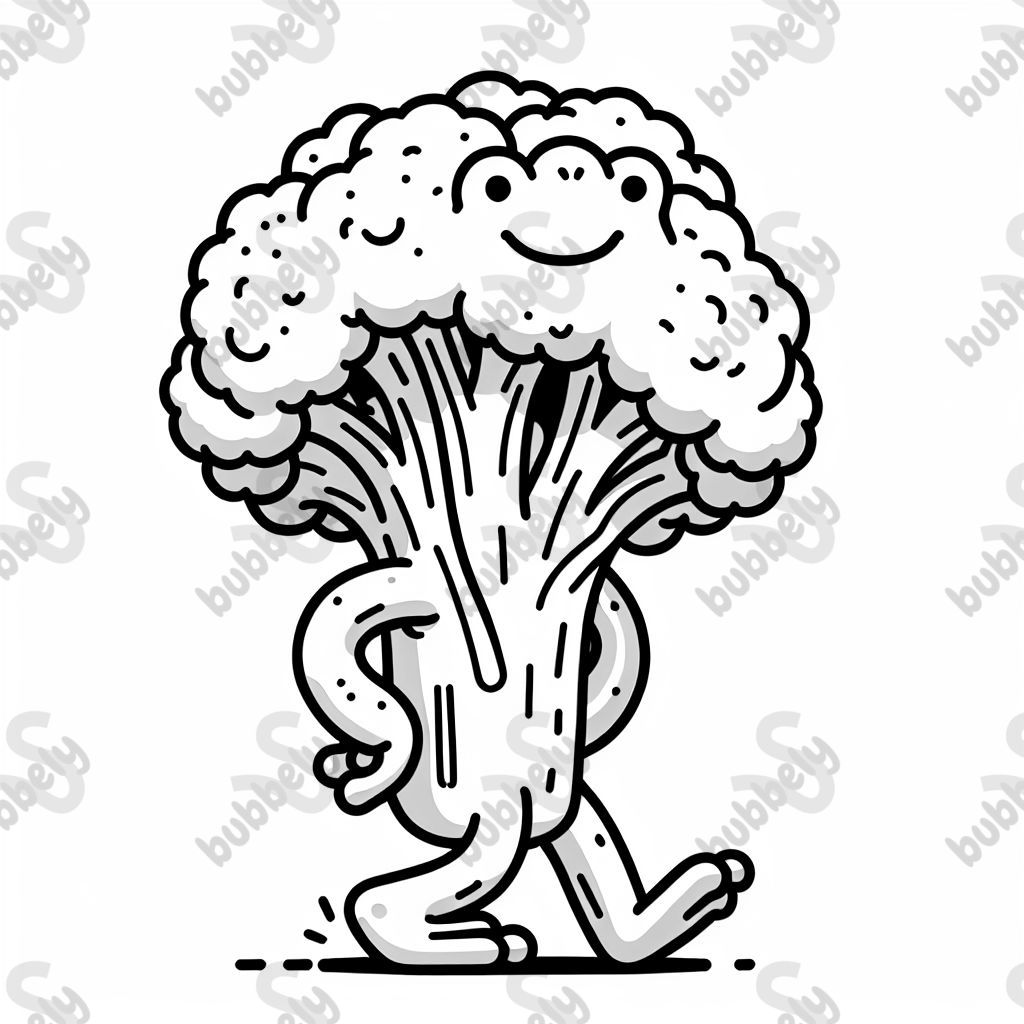 un hybride de grenouille et de brocoli