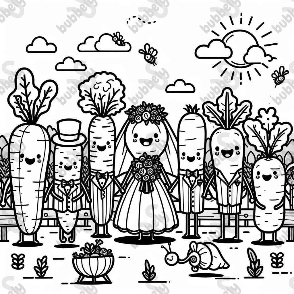 Vegetable garden wedding