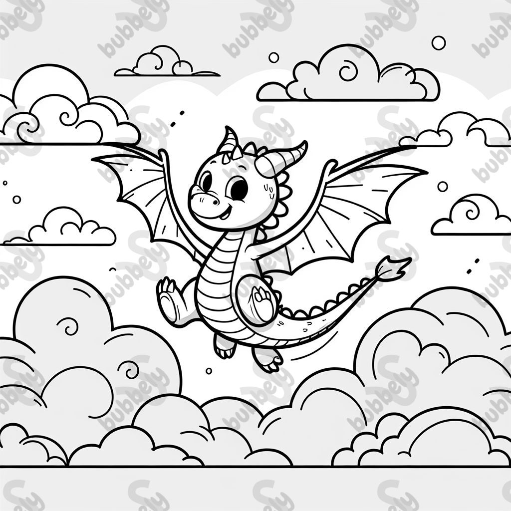 dragon flying in the sky